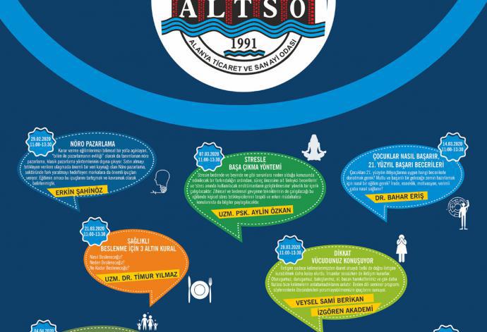 ALTSO AKADEMİ’NİN 2020 YILI 1. DÖNEM KİŞİSEL GELİŞİM SEMİNER PROGRAMI BELLİ OLDU